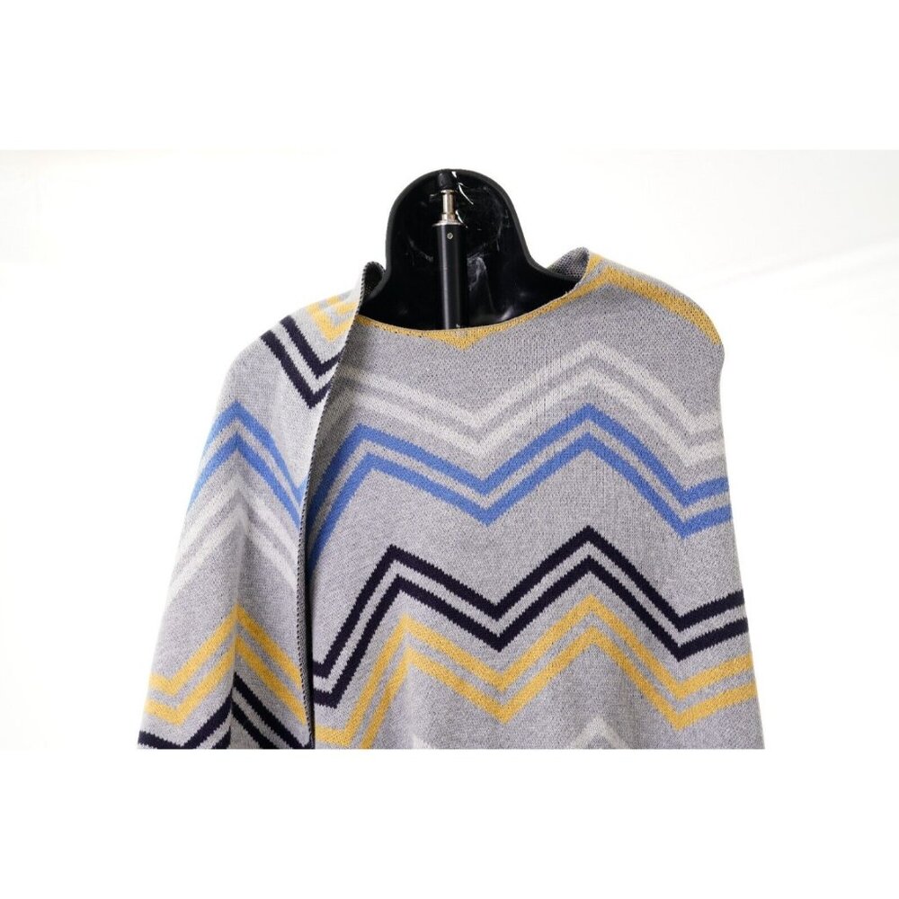 Talbots Chevron Wrapped Cardigan Cotton Blend Women's One Size Shawl Wrap - Picture 7 of 12